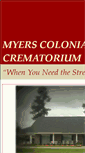 Mobile Screenshot of myers-colonialfuneralhome.com